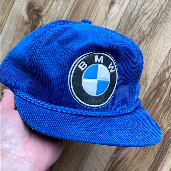 Vintage 8s Bmw Corduroy Hat 